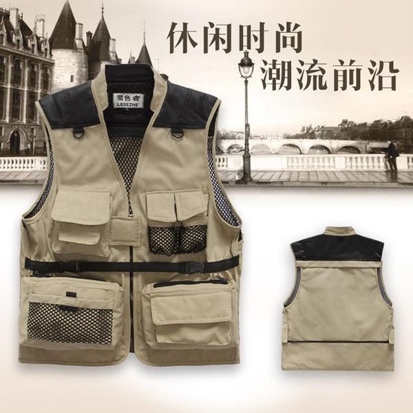 2020 men multi-pockets canvas waistcoat fashion gauze lining v-neck vest, Black;white
2020 men multi-pockets canvas waistcoat fashion gauze lining v-neck vest, Black;white