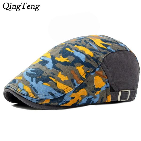 spring cool camouflag army berets caps for men retro fashion casual flat cap women adjustable boina hombre, Blue;gray
spring cool camouflag army berets caps for men retro fashion casual flat cap women adjustable boina hombre, Blue;gray