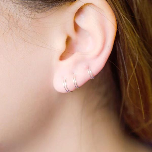 Pure silver two line Earrings Silver Earrings female Earbone jewelry Mini simple, Golden;silver
Pure silver two line Earrings Silver Earrings female Earbone jewelry Mini simple, Golden;silver