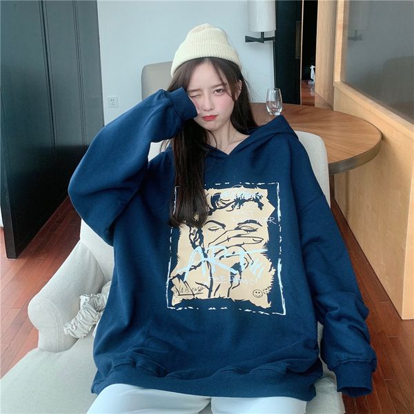 2021 new leisure printed harajuku sweatshirt kawaii style women hoodies winter plus size female puller bqvb, Black
2021 new leisure printed harajuku sweatshirt kawaii style women hoodies winter plus size female puller bqvb, Black