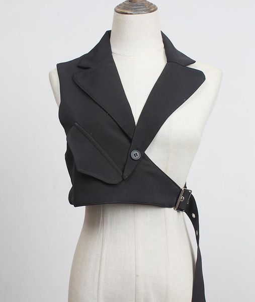 superaen solid waistcoat japanese style suit vest coat women spring and autumn black uniform college jacket1, Black;white 
superaen solid waistcoat japanese style suit vest coat women spring and autumn black uniform college jacket1, Black;white