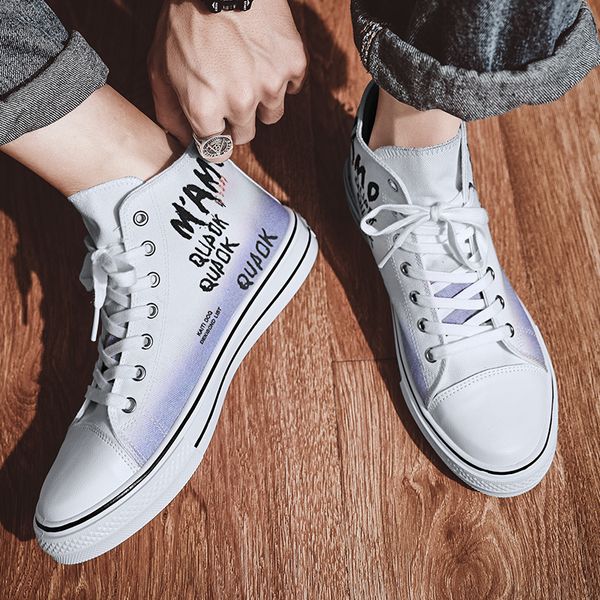 2020 men high-canvas fashion lace-up joker simple casual outdoor board shoes lace up, Black;brown
2020 men high-canvas fashion lace-up joker simple casual outdoor board shoes lace up, Black;brown