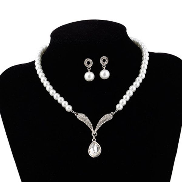 pearl серьги ожерелье набор женщина моды циркон ожерелье корейский сладкая принцесса невеста романтическая свадьба ужин украшения, Silver
pearl серьги ожерелье набор женщина моды циркон ожерелье корейский сладкая принцесса невеста романтическая свадьба ужин украшения, Silver