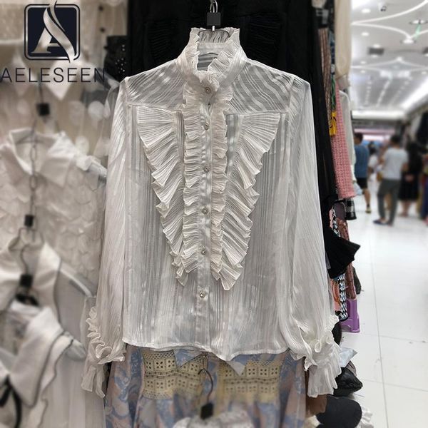 women's blouses & shirts aeleseen runway fashion office ladies blouse ruffles white black gold wire working holiday elegant
women's blouses & shirts aeleseen runway fashion office ladies blouse ruffles white black gold wire working holiday elegant