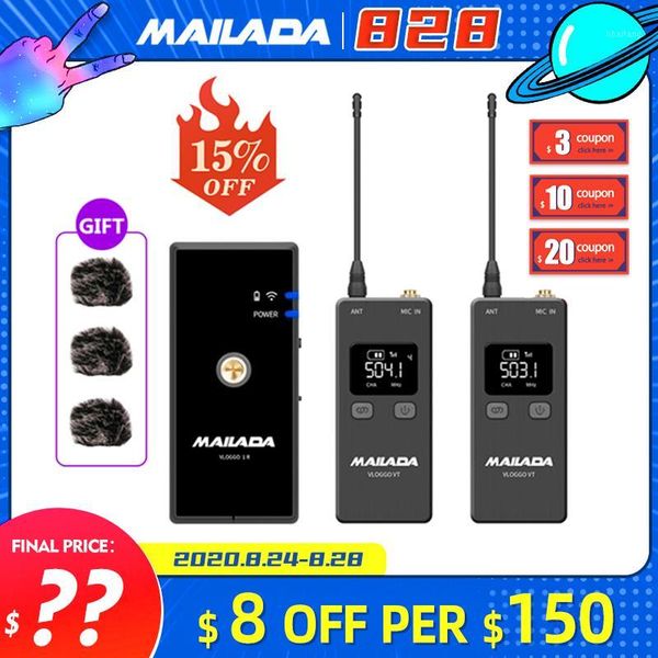 mailada vlog go uhf condensor wireless microphone system video recording lavalier lapel mic for android dslr pk rode1
mailada vlog go uhf condensor wireless microphone system video recording lavalier lapel mic for android dslr pk rode1