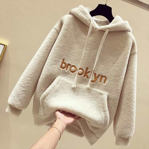 autumn winter fashion fleece pullover sweatshirts women loose warm hoodies long sleeve plush female sweatshirt, Black
autumn winter fashion fleece pullover sweatshirts women loose warm hoodies long sleeve plush female sweatshirt, Black