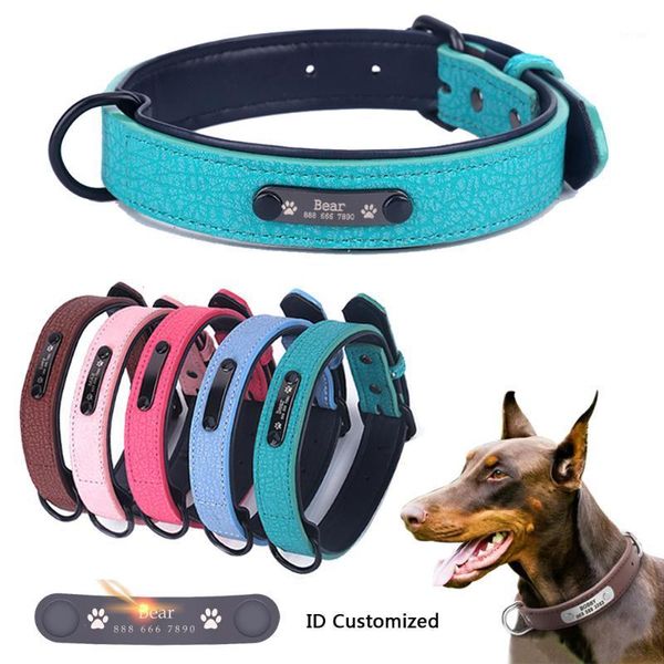 dog collars & leashes large durable personalized collar pu leather padded pet id customized for small medium dogs cat 5 size1
dog collars & leashes large durable personalized collar pu leather padded pet id customized for small medium dogs cat 5 size1
