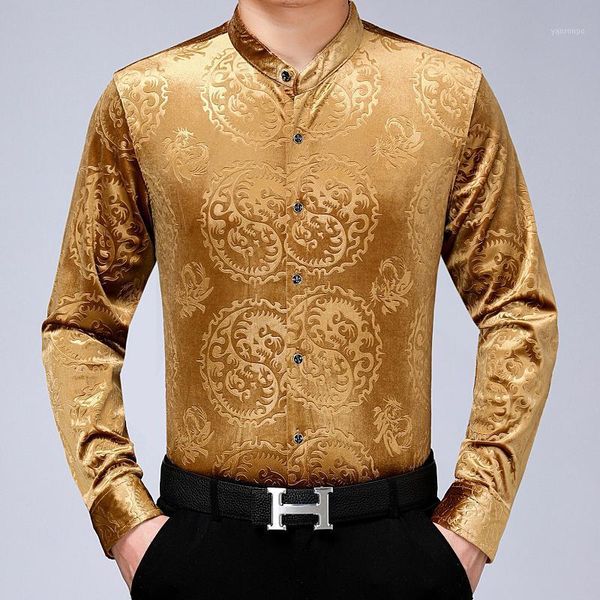 mens tang chinese winter thick shirts warm gold dragon shirts mens thermal velvet clothing mandarin collar dress claret new year1, White;black 
mens tang chinese winter thick shirts warm gold dragon shirts mens thermal velvet clothing mandarin collar dress claret new year1, White;black