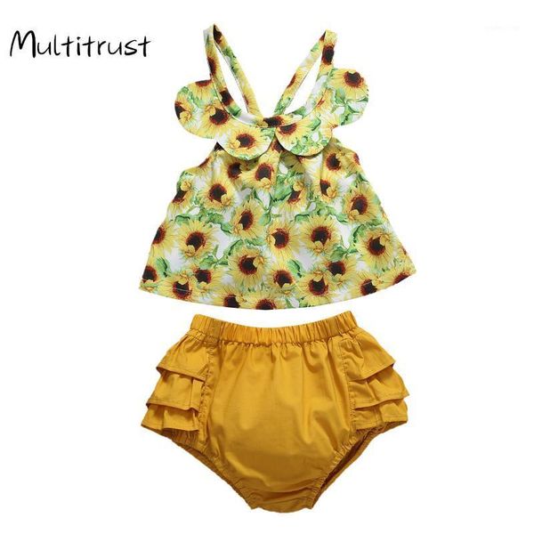 multitrust 2pcs baby girls outfit summer sunflower print lace collar sleeveless solid shorts set breathable with shorts1, White
multitrust 2pcs baby girls outfit summer sunflower print lace collar sleeveless solid shorts set breathable with shorts1, White
