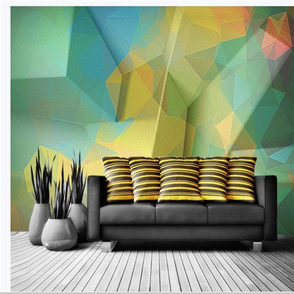 3d customized wallpaper color dream children's room geometric simple modern tv background wall
3d customized wallpaper color dream children's room geometric simple modern tv background wall