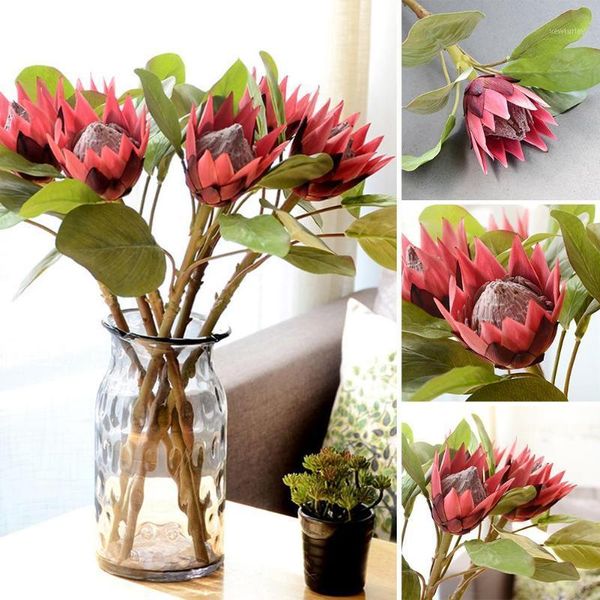 decorative flowers & wreaths 1pc king protea artificial flower fake plant diy wedding bouquet party decor fashion1
decorative flowers & wreaths 1pc king protea artificial flower fake plant diy wedding bouquet party decor fashion1