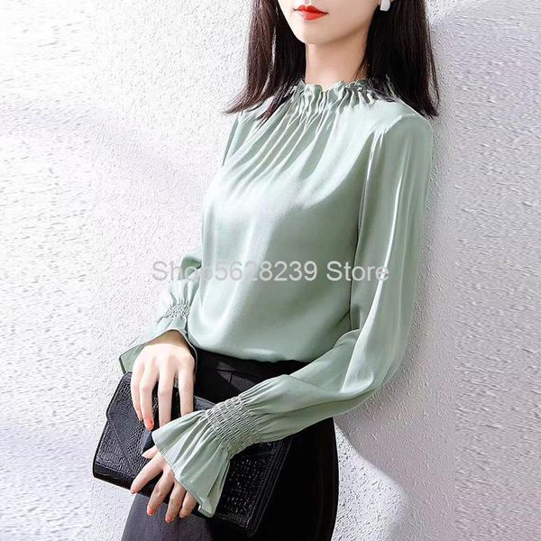 elegant mulberry silk shirt 2020 season loose straight jane lotus leaf collar horn sleeve head silk female1, White;black
elegant mulberry silk shirt 2020 season loose straight jane lotus leaf collar horn sleeve head silk female1, White;black