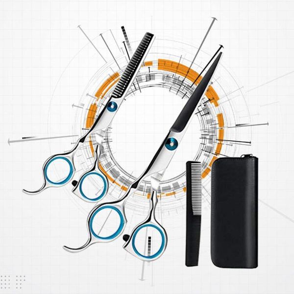 1 set of hairdressing scissors teeth cut/flat cut hair styling tools hair salon tools set for barber home
1 set of hairdressing scissors teeth cut/flat cut hair styling tools hair salon tools set for barber home