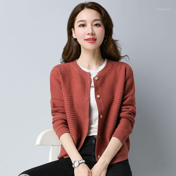 women's knits & tees solid color sweater autumn winter thick short paragraph women's long sleeve round neck knitted cardigan casua, White
women's knits & tees solid color sweater autumn winter thick short paragraph women's long sleeve round neck knitted cardigan casua, White