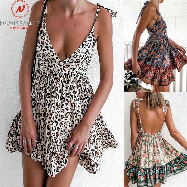 casual dresses women summer bohemian a-line dress bandage design sling sleeveless v-neck backless leopard flower print slim mini, Black;gray
casual dresses women summer bohemian a-line dress bandage design sling sleeveless v-neck backless leopard flower print slim mini, Black;gray