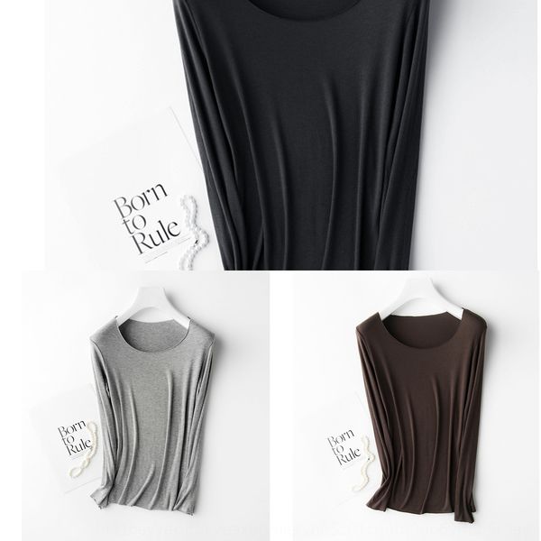 ins style round neck base korean style spring and autumn long sleeve t- shirt t-shirt thin modal tight women's inner wbkyq, White
ins style round neck base korean style spring and autumn long sleeve t- shirt t-shirt thin modal tight women's inner wbkyq, White