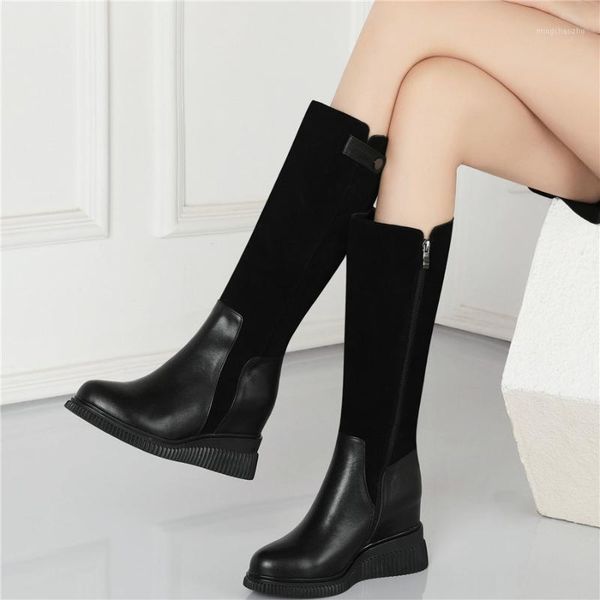 boots thigh high oxfords women genuine leather heel mid calf motorcyle female round toe wedges fashion sneakers1, Black
boots thigh high oxfords women genuine leather heel mid calf motorcyle female round toe wedges fashion sneakers1, Black