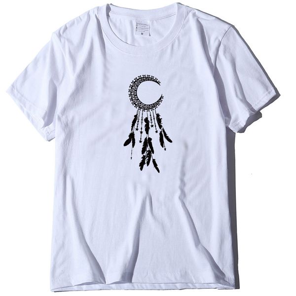new large design feather print short sleeve round neck loose men's t-shirt, White;black
new large design feather print short sleeve round neck loose men's t-shirt, White;black