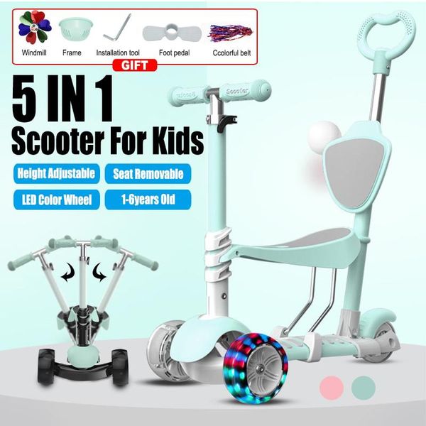 5 in 1 led flashing wheels children three wheel balance bike scooter multi-function tricycle ride car toy walker for children
5 in 1 led flashing wheels children three wheel balance bike scooter multi-function tricycle ride car toy walker for children