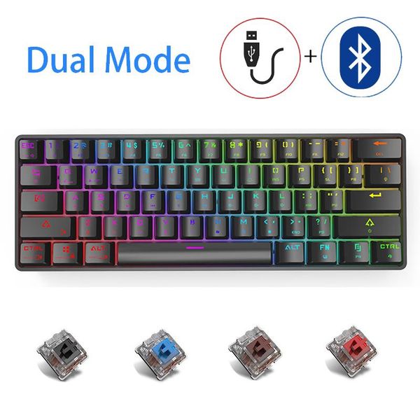60% mechanical keyboard 61 key wired/wireless dual mode office/game keyboard blue/red//black switch rgb backlit for pc laptop
60% mechanical keyboard 61 key wired/wireless dual mode office/game keyboard blue/red//black switch rgb backlit for pc laptop