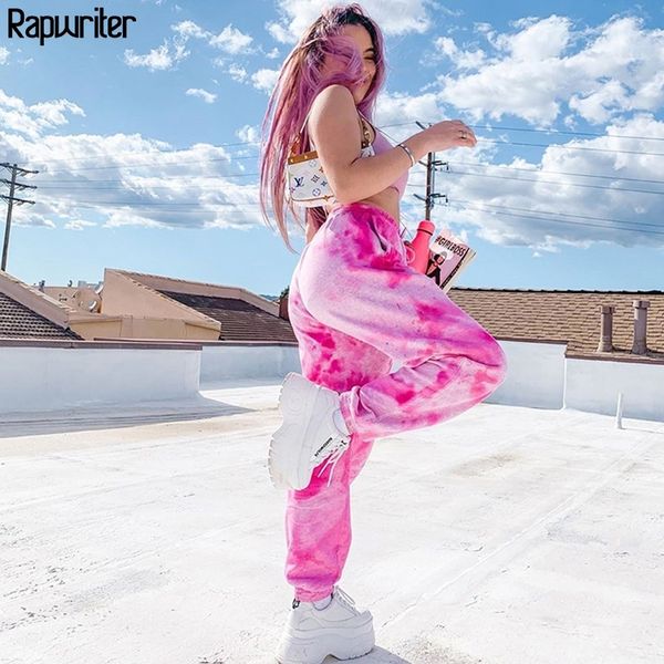 rapwriter casaul tie dye printed pink pants women summer joggers trousers elastic high waist pants loose capris streetwear 201031, Black;white
rapwriter casaul tie dye printed pink pants women summer joggers trousers elastic high waist pants loose capris streetwear 201031, Black;white
