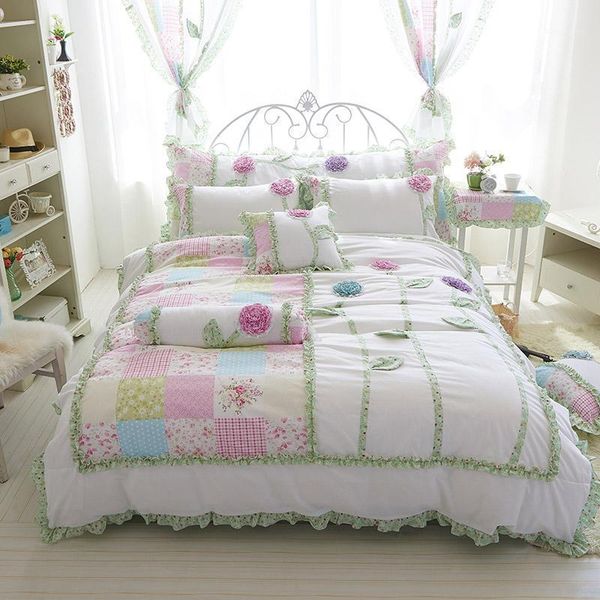 4/3pcs 100% cotton flowers 3d korean bedding set white color king twin size girls single bed set duvet cover bed sheet1
4/3pcs 100% cotton flowers 3d korean bedding set white color king twin size girls single bed set duvet cover bed sheet1