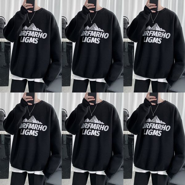 fall winter 2020 new men's round neck casual sweater letter student ins pulloversweater pullover style large pullover shop ylpce, Black
fall winter 2020 new men's round neck casual sweater letter student ins pulloversweater pullover style large pullover shop ylpce, Black