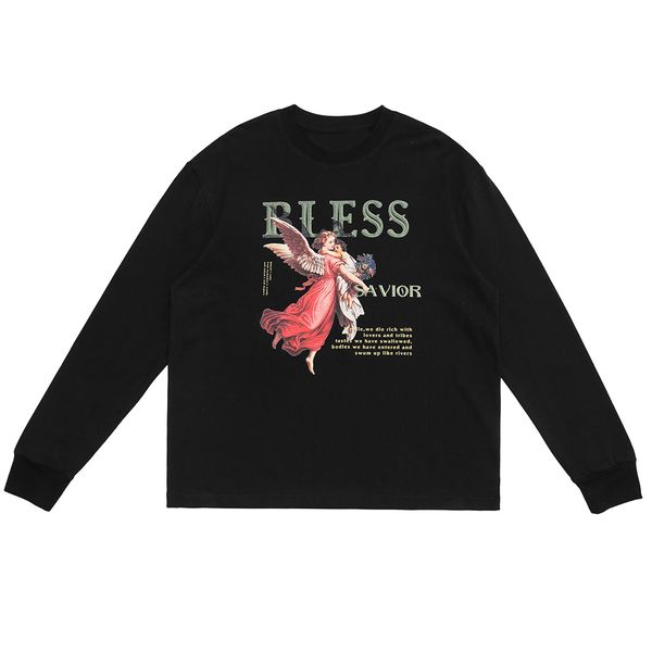 2021 new streetwear savior angel print long sleeve hip hop harajuku t shirt casual autumn oversized tshirts loose tee pas7, White;black
2021 new streetwear savior angel print long sleeve hip hop harajuku t shirt casual autumn oversized tshirts loose tee pas7, White;black