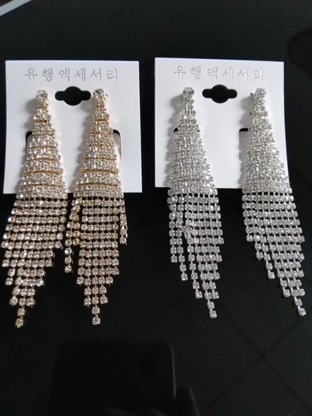 new large earrings luxury austria crystal clip on big long tassel earrings without hole mix dangle knot wholesales shine bling jewelry dhl, Silver
new large earrings luxury austria crystal clip on big long tassel earrings without hole mix dangle knot wholesales shine bling jewelry dhl, Silver