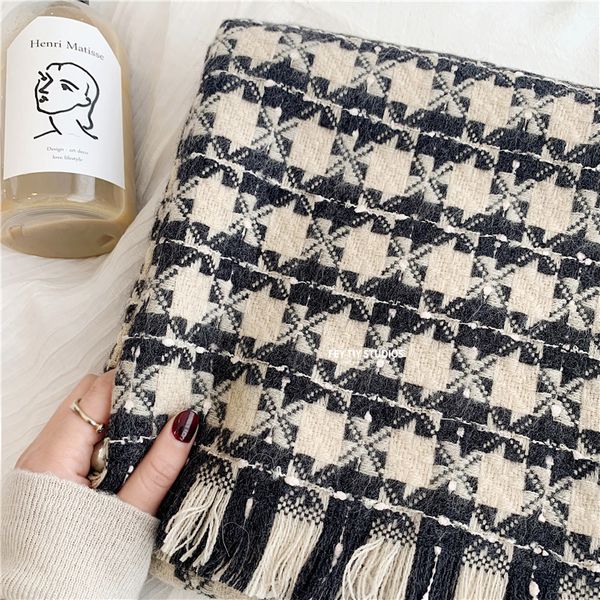 japanese pumpkin color thousand bird check plush artistic scarves shawls thickened winter new women, Blue;gray
japanese pumpkin color thousand bird check plush artistic scarves shawls thickened winter new women, Blue;gray