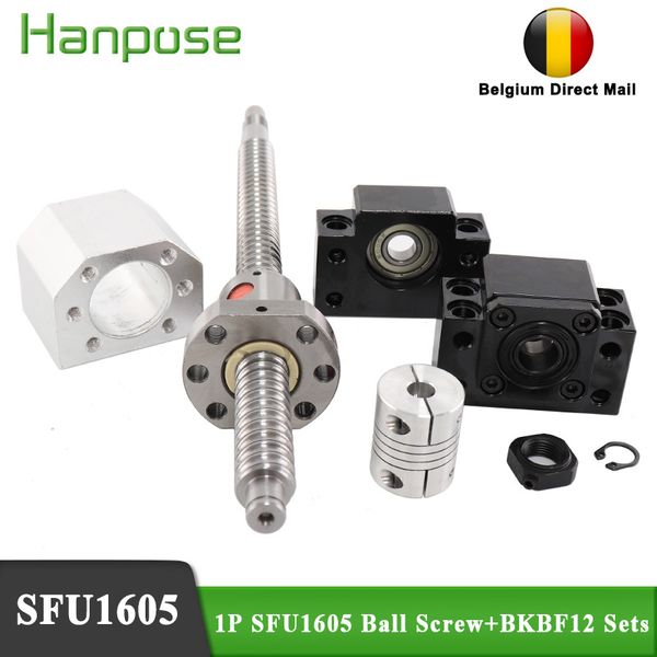 sfu1605 rolled ball screw 300mm with end machined+ ballnut+nut housing+bk12 bf12 support+coupler for 3d printer monitor
sfu1605 rolled ball screw 300mm with end machined+ ballnut+nut housing+bk12 bf12 support+coupler for 3d printer monitor