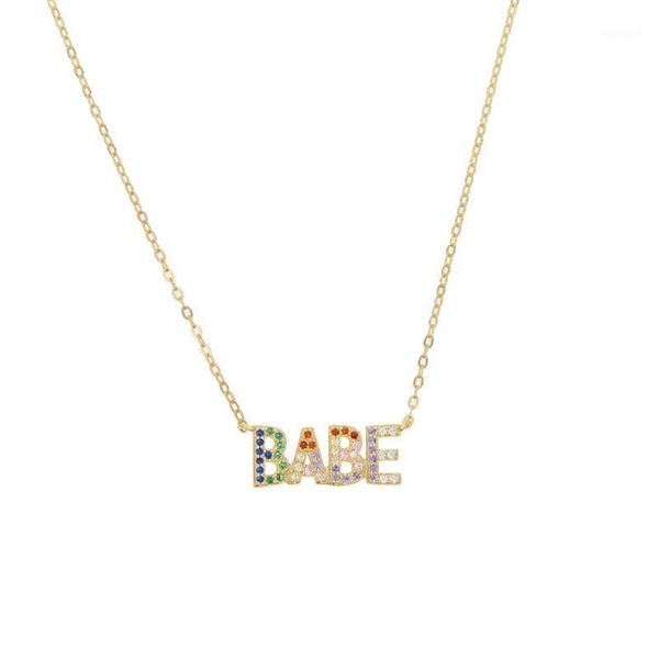 new arrived 925 sterling silver letter babe pendant necklaces for women children paved rainbow cz choker jewelry1
new arrived 925 sterling silver letter babe pendant necklaces for women children paved rainbow cz choker jewelry1