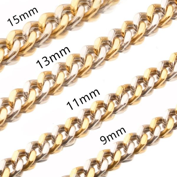 mens fashion jewelry 9/11/13 /15mm 7-32inch stainless steel curb cuban chain necklace charm jewelry, Silver
mens fashion jewelry 9/11/13 /15mm 7-32inch stainless steel curb cuban chain necklace charm jewelry, Silver