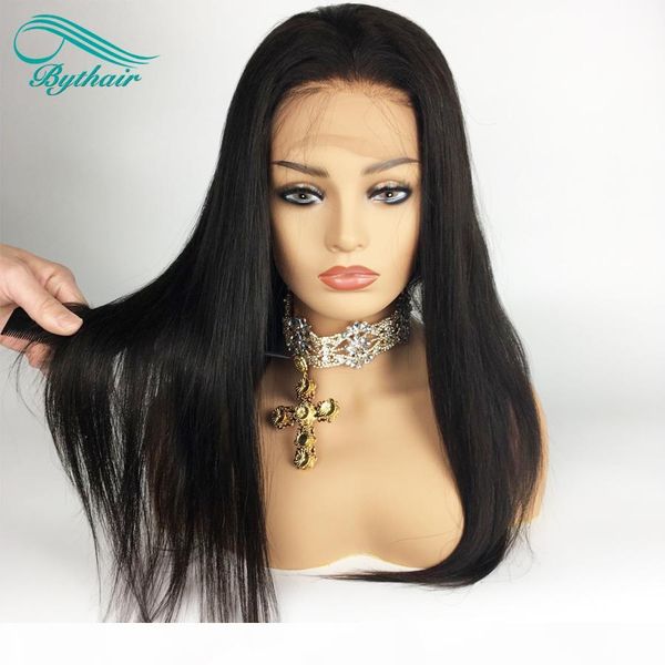 bythair silky straight full lace human hair wigs virgin hair lace front wig with baby hair pre plucked hairline bleached knots, Black;brown
bythair silky straight full lace human hair wigs virgin hair lace front wig with baby hair pre plucked hairline bleached knots, Black;brown