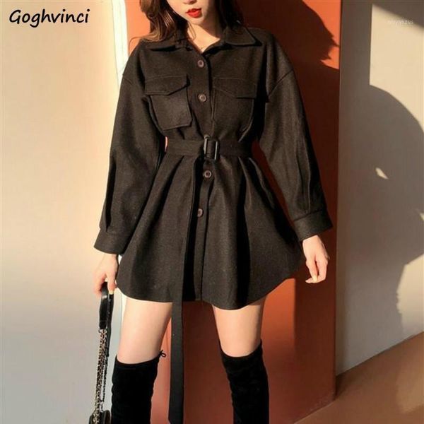 women autumn wool blends hepburn solid fashion high waisted drawstring sashes jackets leisure all-match college slim coats chic1, Black
women autumn wool blends hepburn solid fashion high waisted drawstring sashes jackets leisure all-match college slim coats chic1, Black