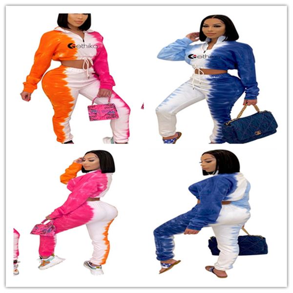 мода tie dye 2 шт костюмы женские конструкторы пуловер zipper hoodie crop топы и брюки спортивный костюм спортивный костюм также купальники, White
мода tie dye 2 шт костюмы женские конструкторы пуловер zipper hoodie crop топы и брюки спортивный костюм спортивный костюм также купальники, White