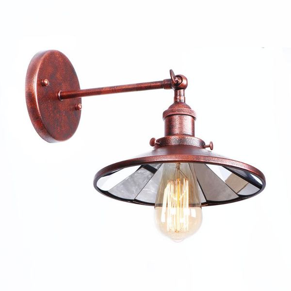 rusty loft decor wall light with iron mirror lampshade vintage nordic wandlamp for led living room decoration applique murale
rusty loft decor wall light with iron mirror lampshade vintage nordic wandlamp for led living room decoration applique murale