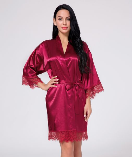women's silk lace satin kimono sleepwear up short bridal robe lady robes wedding gown dressing iwauj
women's silk lace satin kimono sleepwear up short bridal robe lady robes wedding gown dressing iwauj
