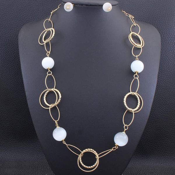 комплекты ювелирных изделий 70см длинные цепи свитера круглый ожерелье серьги мода из нержавеющей стали для женщин sedzcqci, Silver
комплекты ювелирных изделий 70см длинные цепи свитера круглый ожерелье серьги мода из нержавеющей стали для женщин sedzcqci, Silver