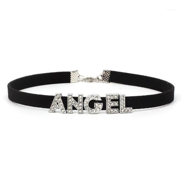 black leather choker letter choker fashion shiny rhinestone punk letter necklace for women gothic jewelry1, Golden;silver
black leather choker letter choker fashion shiny rhinestone punk letter necklace for women gothic jewelry1, Golden;silver