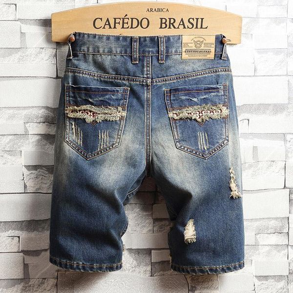 men's jeans 2021 summer fashion mens ripped short casual denim shorts male slim cotton breathable1, Blue
men's jeans 2021 summer fashion mens ripped short casual denim shorts male slim cotton breathable1, Blue
