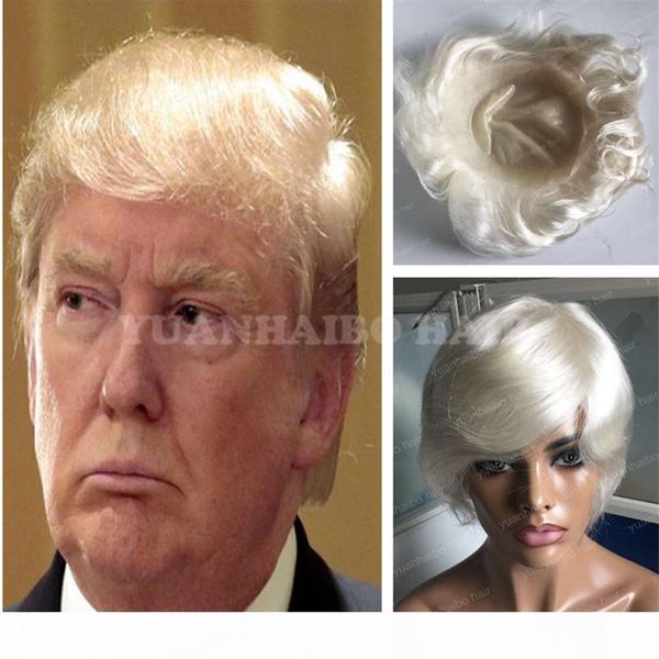 6inch 60 color straight peruvian hair toupee trump style blonde toupee for men ing, Black
6inch 60 color straight peruvian hair toupee trump style blonde toupee for men ing, Black