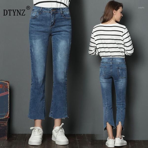 dtynz women elastic irregular forked hole trouser feet jeans autumn stylish comfortable close-fitting ankle-length flare pants1, Blue
dtynz women elastic irregular forked hole trouser feet jeans autumn stylish comfortable close-fitting ankle-length flare pants1, Blue