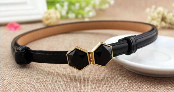hexagon buckle black acrylic gem buckles thin belts for women unique designe adjustable strap belts womens split leather gifts sqcgmh, Black;brown
hexagon buckle black acrylic gem buckles thin belts for women unique designe adjustable strap belts womens split leather gifts sqcgmh, Black;brown