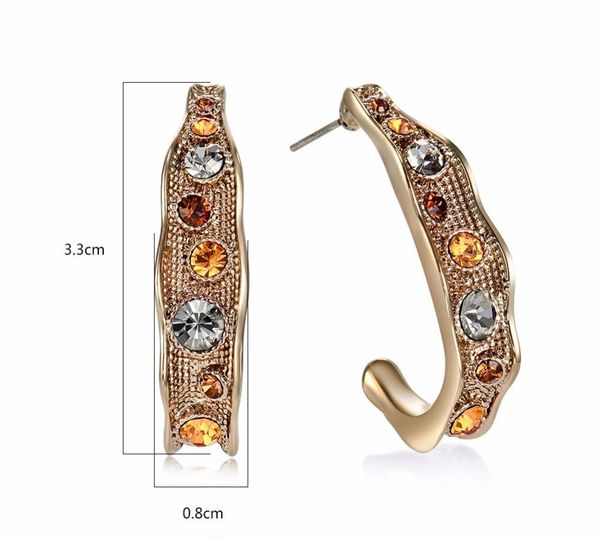 viennois coffee gold color woman stud earrings austrian rhinestone vintage semicircle22, Golden;silver
viennois coffee gold color woman stud earrings austrian rhinestone vintage semicircle22, Golden;silver