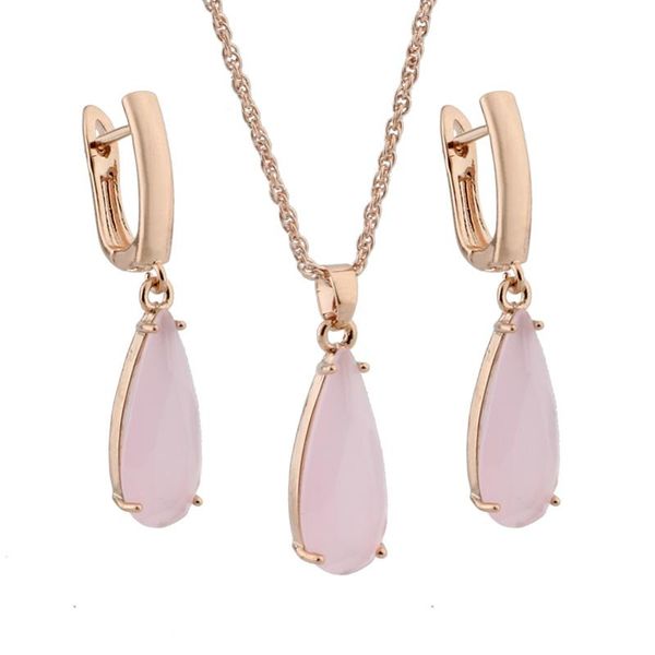 585 rose gold earrings and pendant jewelry sets wedding party jewelry sets for women gift, Silver
585 rose gold earrings and pendant jewelry sets wedding party jewelry sets for women gift, Silver