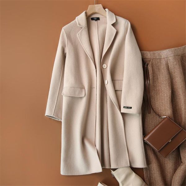 handmade double-sided 90%wool coat for women new spring casual long coat women autumn/winter office lady femme, Black
handmade double-sided 90%wool coat for women new spring casual long coat women autumn/winter office lady femme, Black