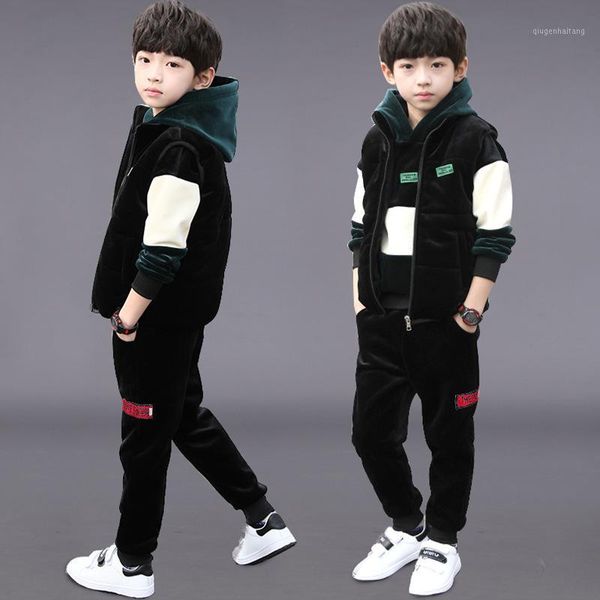 teenager boy clothes sets children's boys autumn and winter gold velvet three-piece suit winter clothing 2020 plus velvet thickening su, White
teenager boy clothes sets children's boys autumn and winter gold velvet three-piece suit winter clothing 2020 plus velvet thickening su, White
