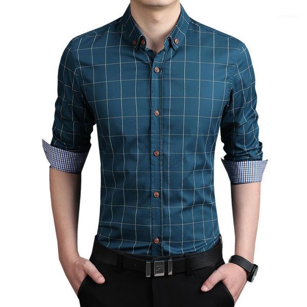 2020 plaid shirt men's long sleeves slim cotton dress shirt men's clothing social vintage summer casual me -5xl1, White;black
2020 plaid shirt men's long sleeves slim cotton dress shirt men's clothing social vintage summer casual me -5xl1, White;black