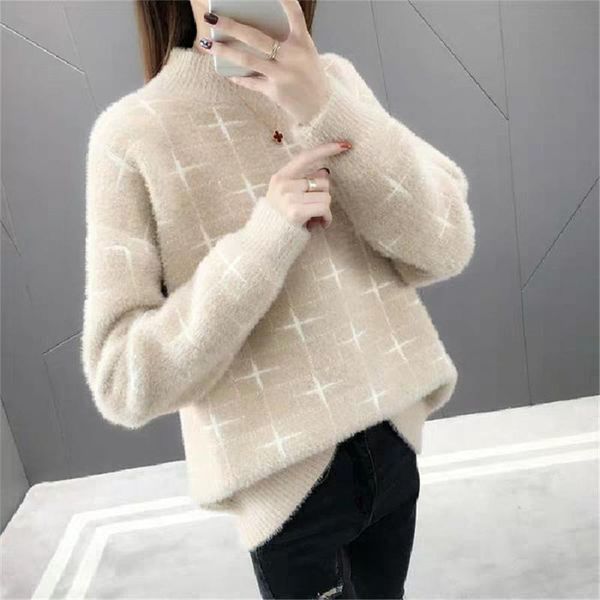 2020 new women autumn winter korean fashion basic sweater long sleeve turtleneck loose knitted sweaters female pullovers jumpers, White;black
2020 new women autumn winter korean fashion basic sweater long sleeve turtleneck loose knitted sweaters female pullovers jumpers, White;black